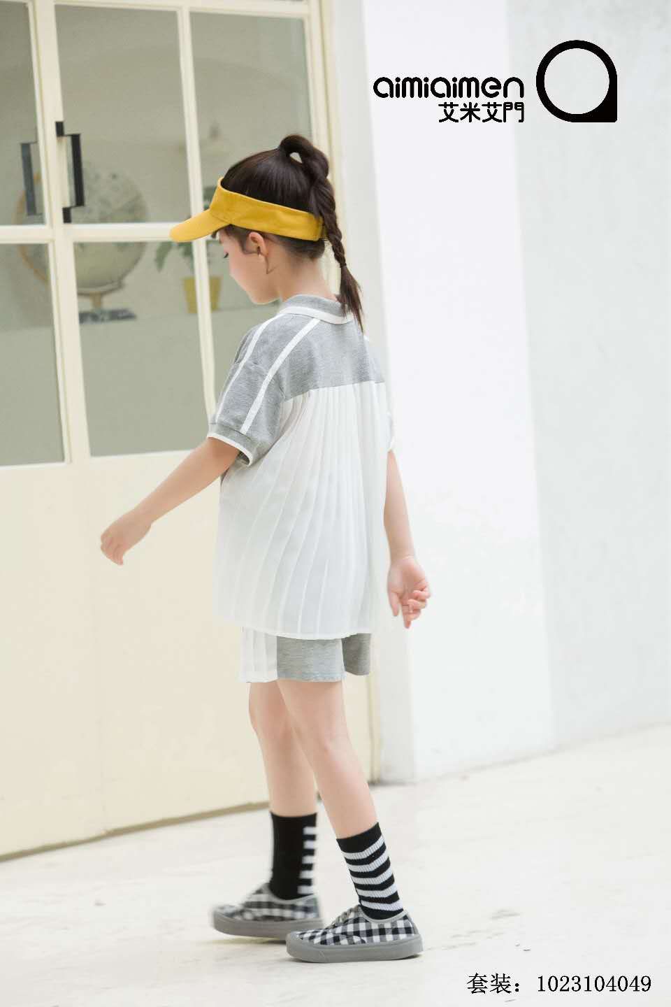 艾米艾门夏款女童两件套装