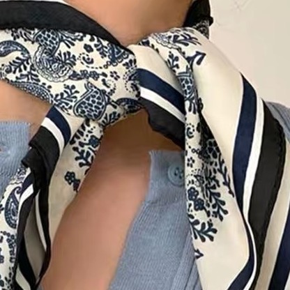 Casual Fashion Scarf Multi-Color Optional Bib Candy Color Specification drawing