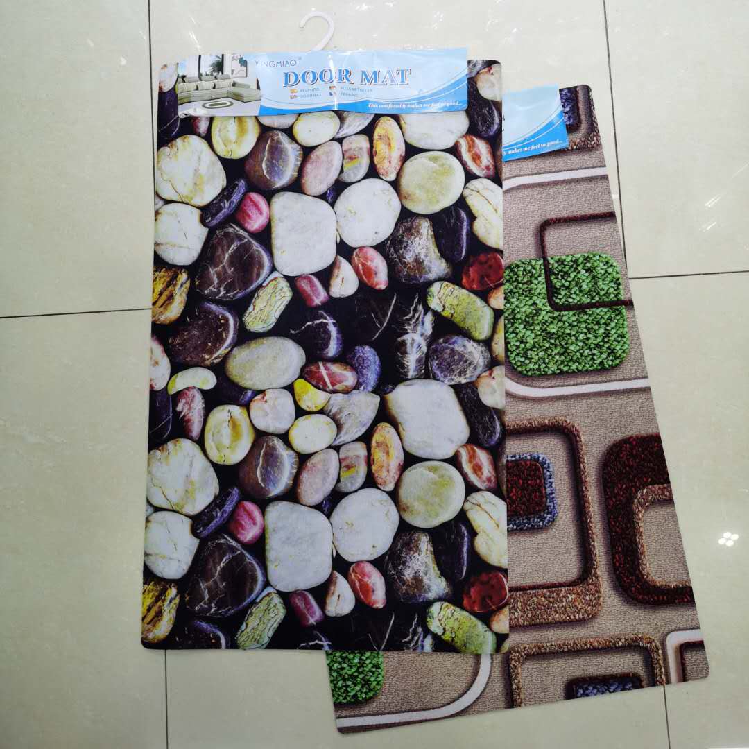 Cobblestone kitchen bedroom floor mat absorbent toilet non-slip mat thumbnail