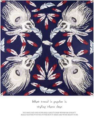 Ladies Fashion Trend Elegance Imitation Silk Satin Square Scarf Specification drawing