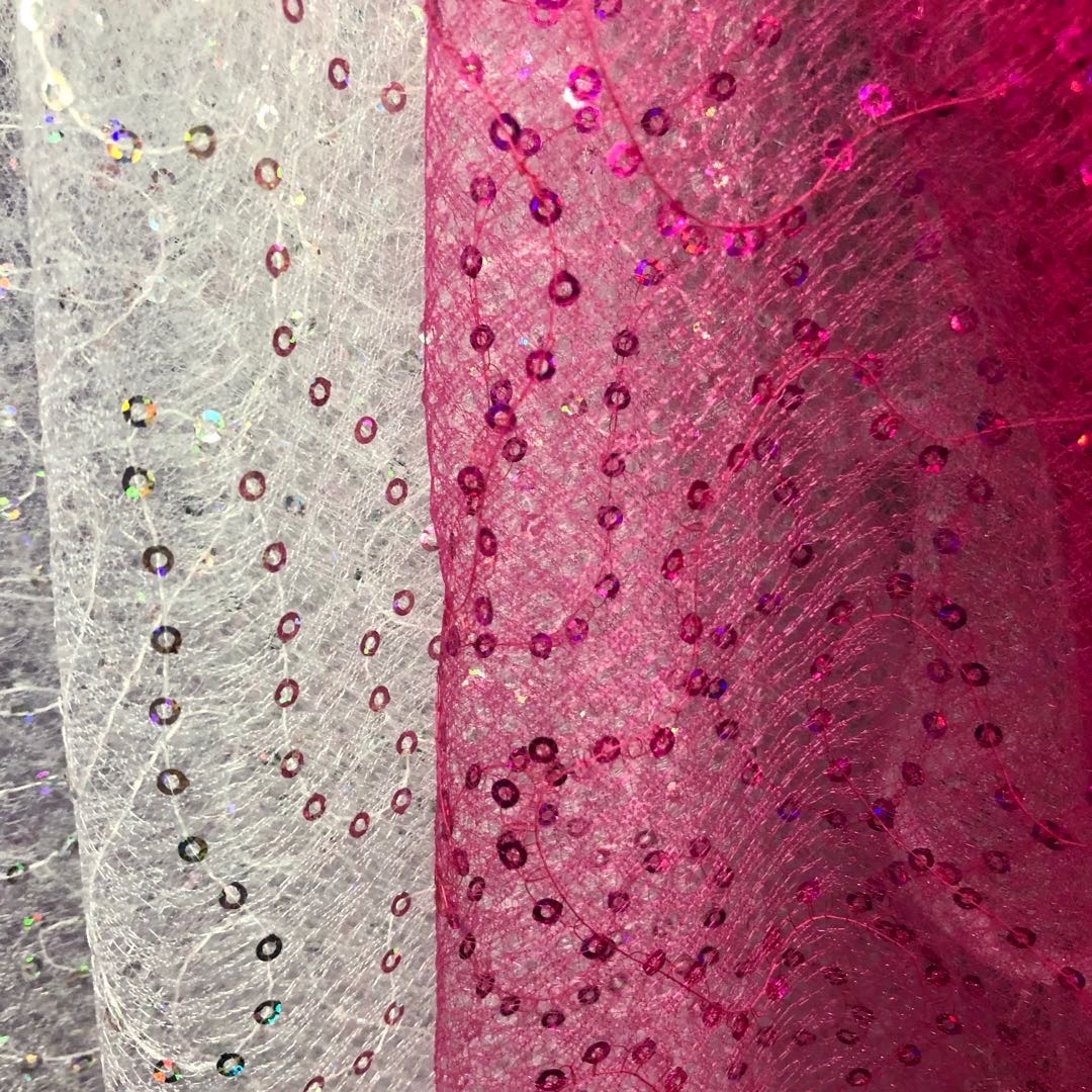Diamond net maze embroidery mesh fabric, handcrafted fabric, factory direct sales, new season products available for wholesale or retail Specification image