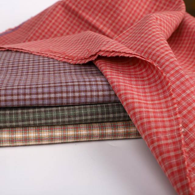新款全棉布料格子布多色服装布料厂家直销产品图