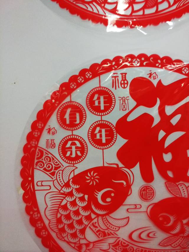 剪纸风立体窗花贴花春节装饰贴画节庆用品民俗用品产品图