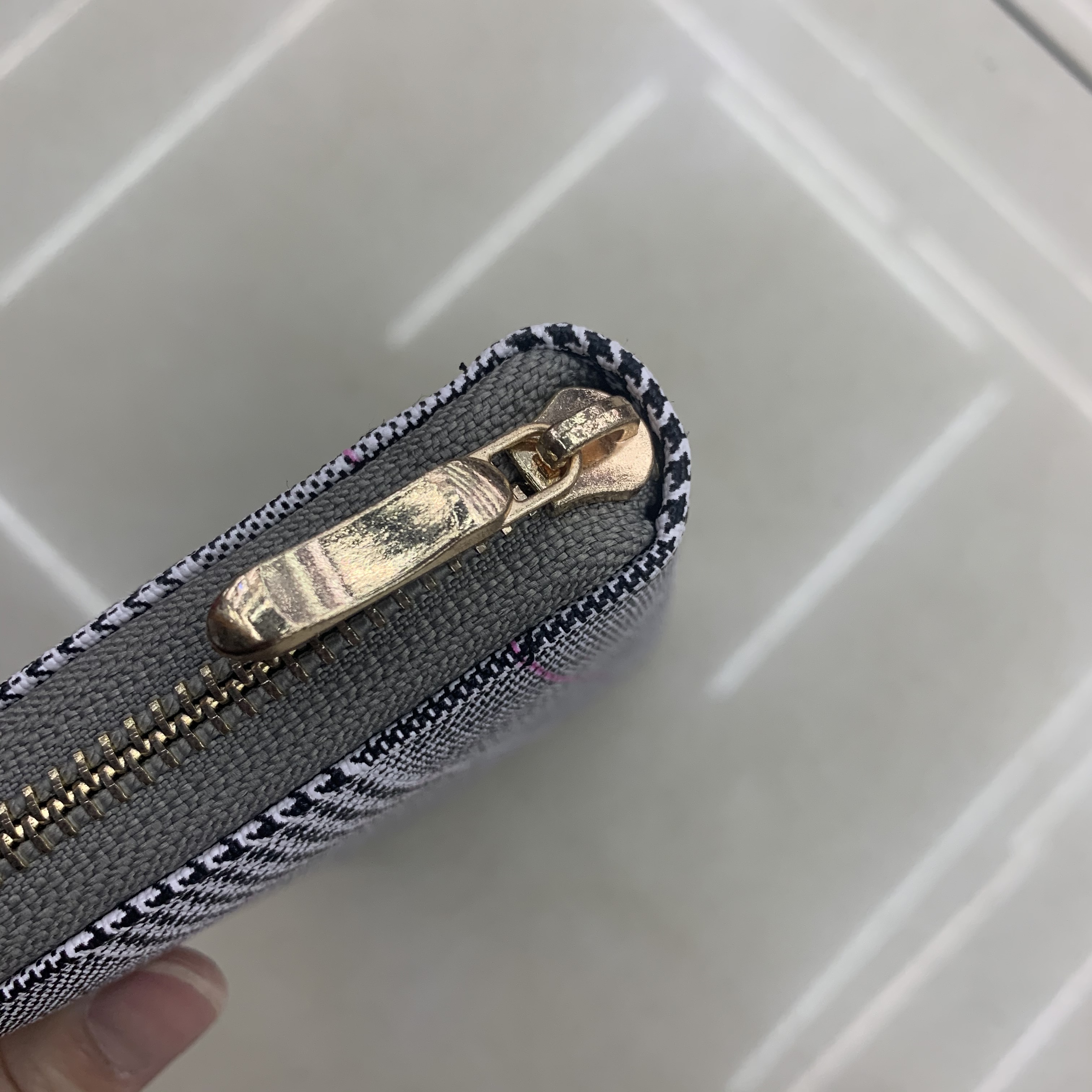 Korean Version Of Simple Small Pocket Change Wallet Women Long Three Fold New Fashion Women Pu Leather Women's Fold details Picture