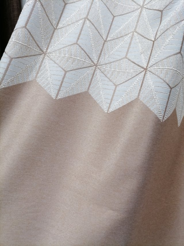 Jacquard fabric, curtain fabric, solid color, simple living room rental house, direct sales from foreign trade factory details Picture