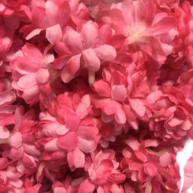 3.5cm simulated PE foam chrysanthemum two-color flower handcrafted decorative flower wreath, 100 artificial flower heads details Picture