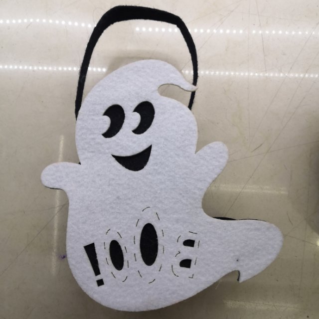 厂家直销无纺布万圣节幽灵手提袋道具