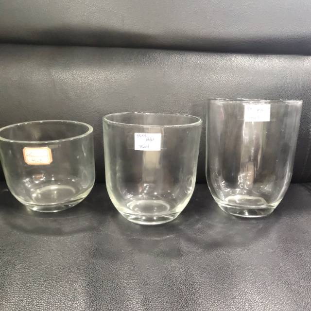 玻璃透明花瓶扁形置物装饰摆件厂家直销