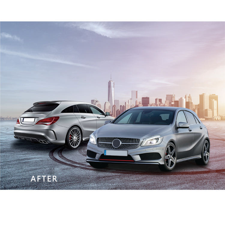 Mercedes-benz A45 AMG exterior full body kit details Picture