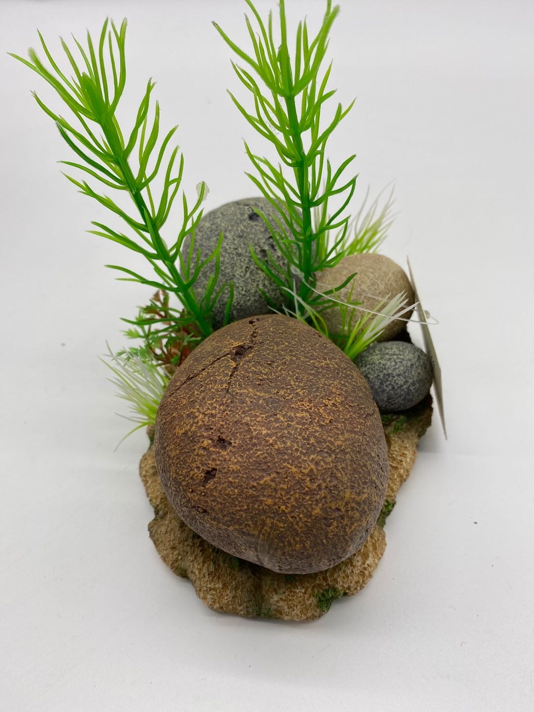 Cute kids aquarium products, fish tank decoration, simulated water plants and stones details Picture