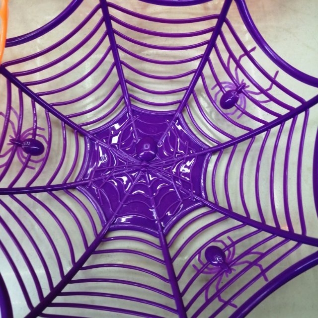 万圣节果盘塑料果盘蜘蛛果盘骷髅果盘产品图