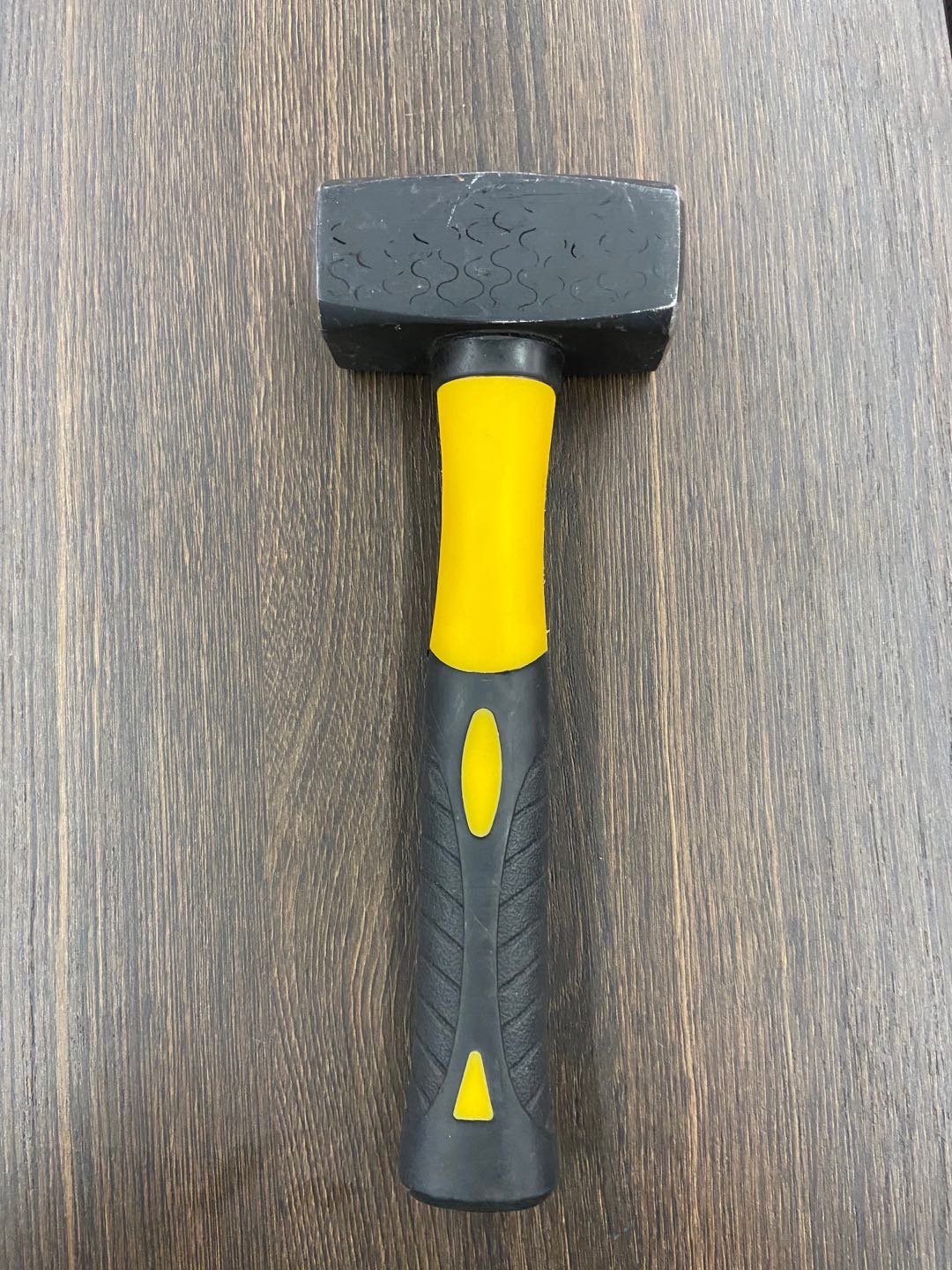 厂家直销橡胶锤子 纤维胶柄橡皮锤榔头 装修工具地板瓷砖安装锤胶锤