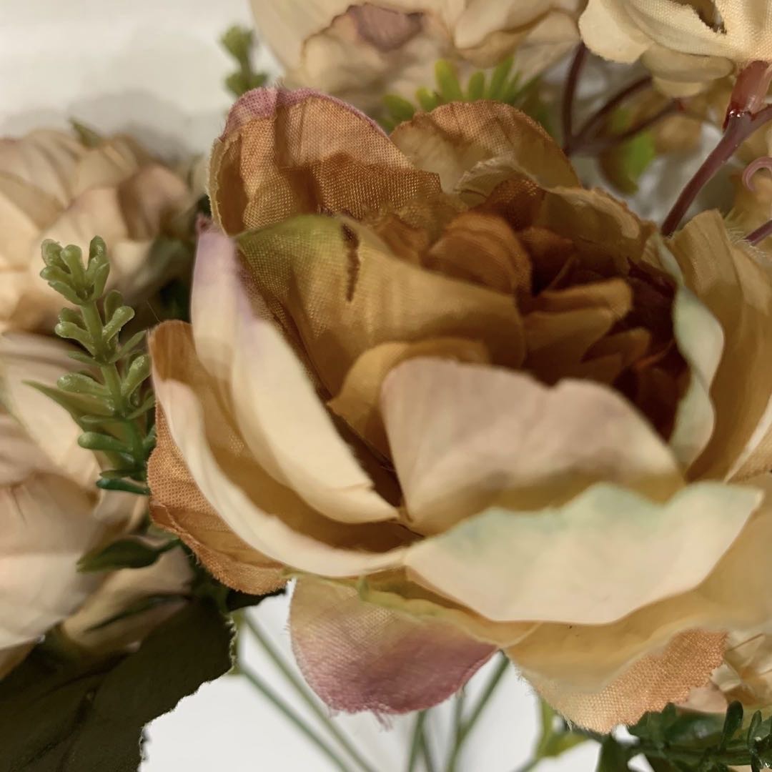 Artificial Flower False Flower Table Bedroom Living Room Decoration Flower Wine Cabinet Creative Decoration Crafts Plastic Flower Orange Flower details Picture