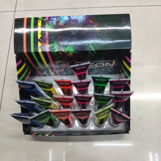欧美化装舞会荧脸彩环保材料化妆舞会化妆油彩画脸油彩好擦无毒产品图