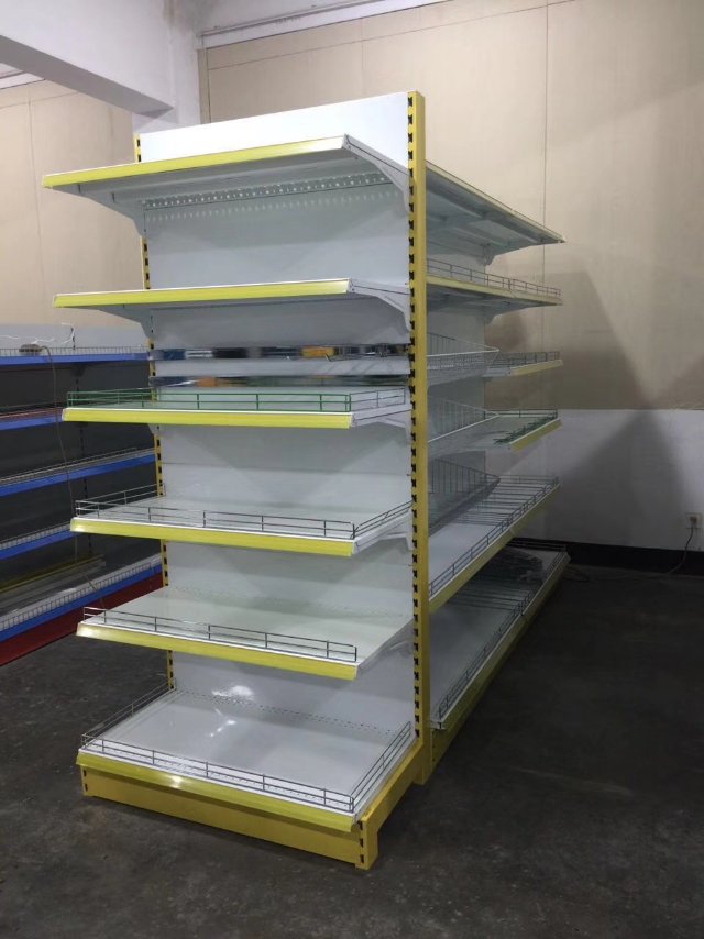 超市便利店小店文具店小卖部单面双面货架加厚层板上下可调展示架