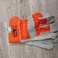 加厚耐磨帆布手套高品质双层焊工防护手套白色手套图