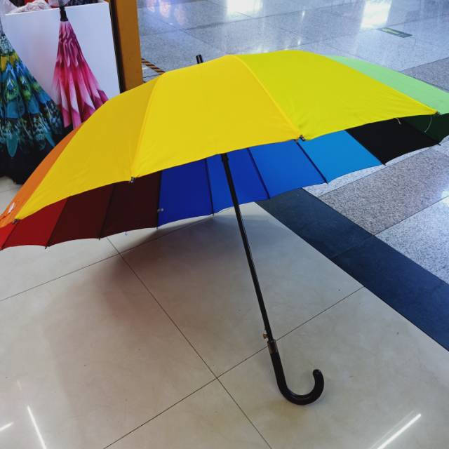 新款75加大礼品折叠遮阳防晒商务彩虹伞遮阳伞广告伞定制logo细节图