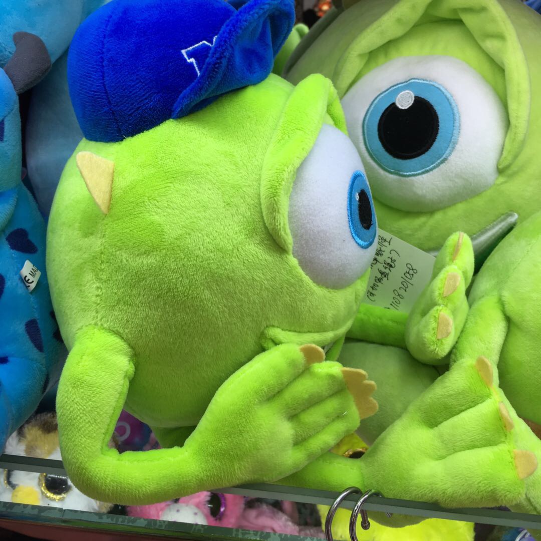 Handmade children's plush toys: 30 cm big-eyed monster available in various sizes Specification image