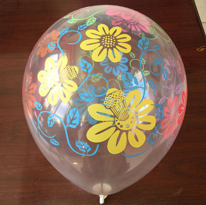 Transparent 12-inch printed latex balloons wholesale customized printed birthday balloons thumbnail