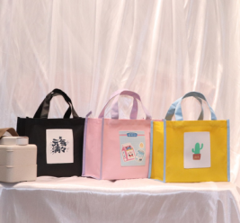 云语文创厂家直销单层饭盒袋防水手提袋儿童手提袋YY-S100