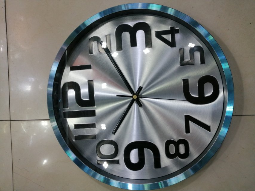钟表挂钟客厅时尚现代简约大气家用创意静音电子表时钟挂表图