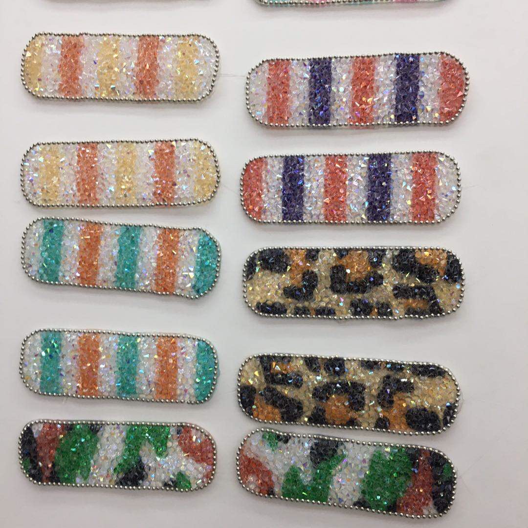 Diy Children's Hair Clip Hair Band Hair Rope Leather Band Glitter Powder Seven Color Hair Clip Set Cloud Hair Hoop Headwear Handmade Materials
