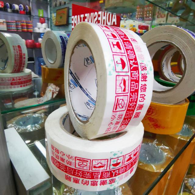 Warm Tips Tape Large Roll Sealing Tape Logistics Express Packaging Tape Wide Sealing Box With White Transparent Whole Box Batch full figure