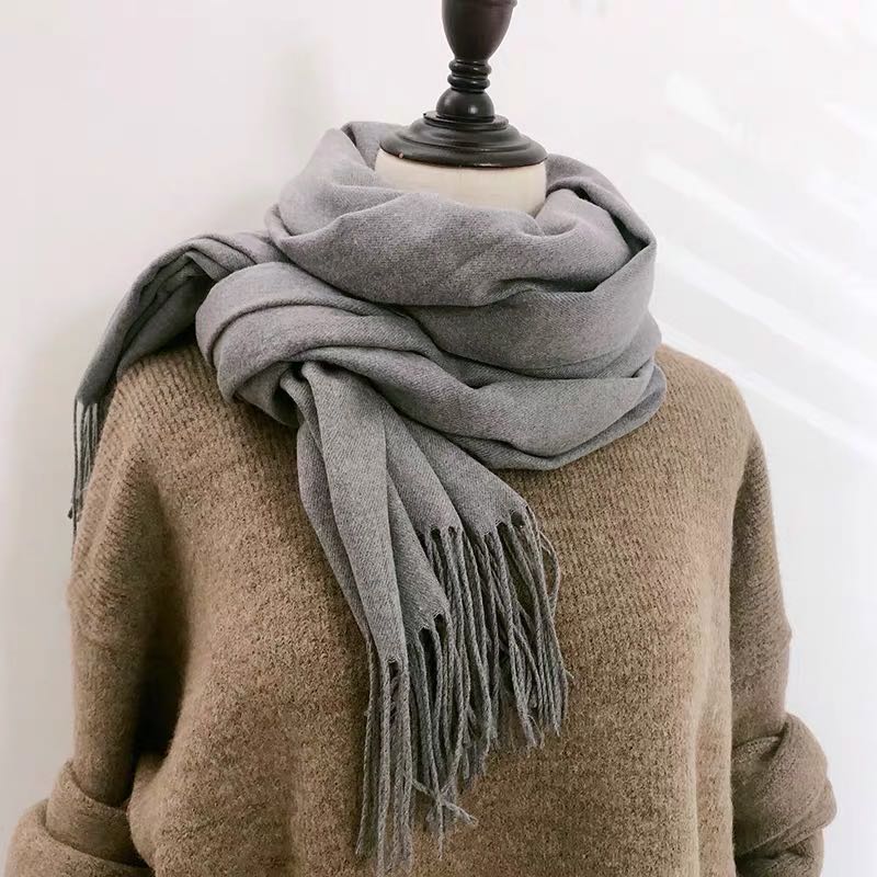 Women's Scarf With A Student Autumn And Winter Shawls Classic Long Neck details Picture