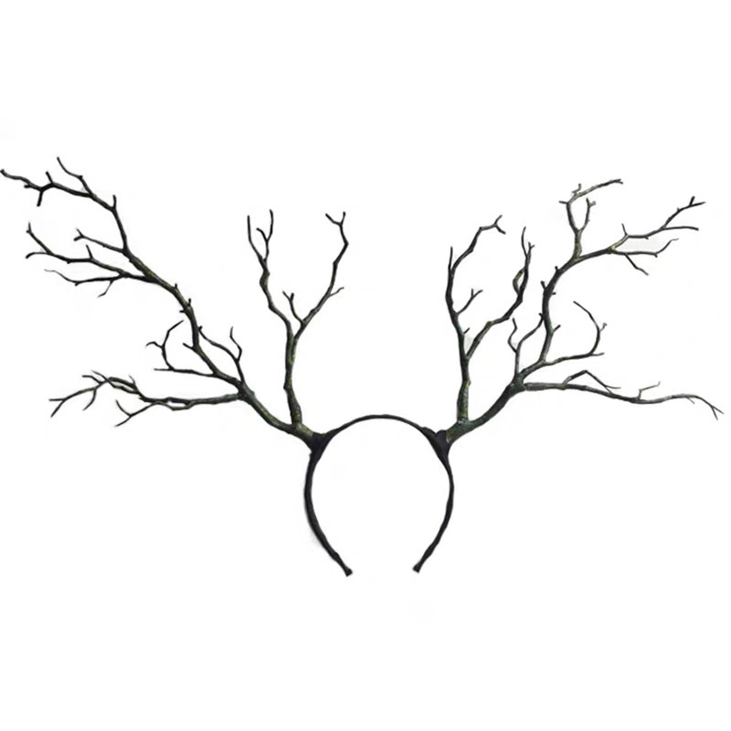 圣诞节森女发箍鹿角头饰影楼表演摄影道具写真麋鹿发饰头箍特价细节图