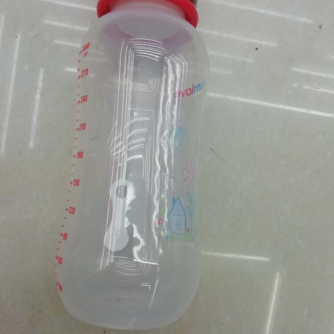 新生儿婴儿奶瓶婴儿硅胶防摔大宝宝防胀气防摔防爆大红产品图