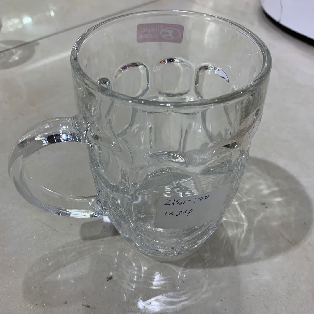 带把玻璃杯家用玻璃茶杯水杯