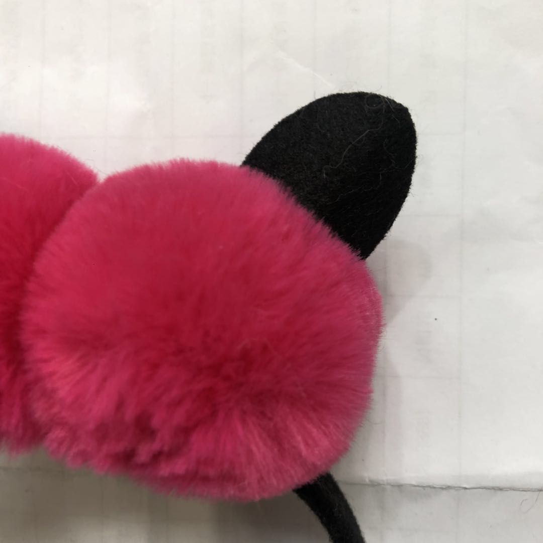 Super moe lindos aros de pelo para lavar la cara aros de pelo para mujeres peluche influencers chaoxian tiara adorable cabello prendido antideslizante aros de pelo dulce coreano details Picture