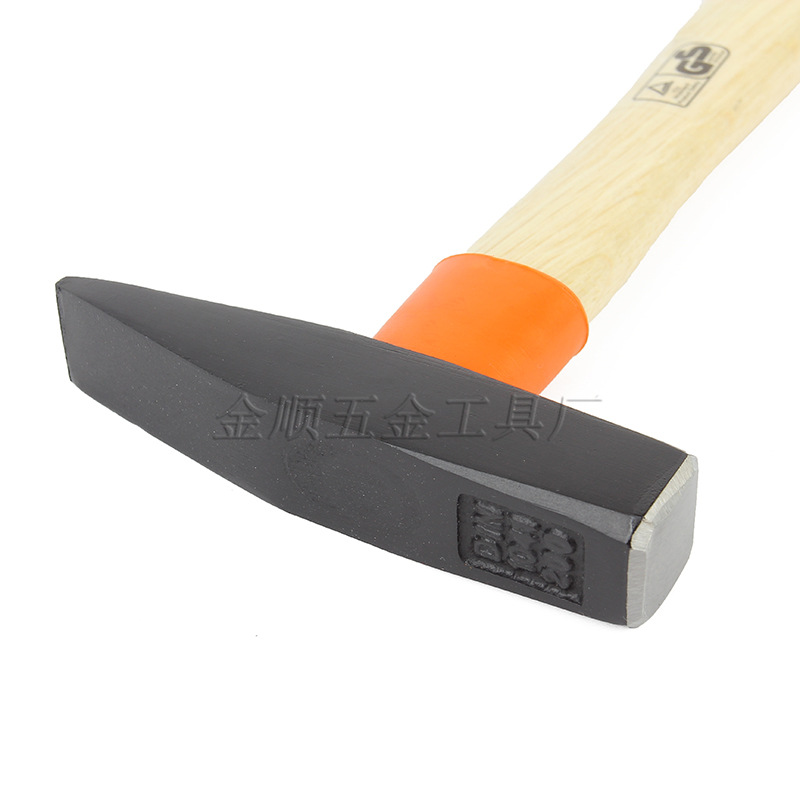 Wooden handle fitter's hammer, hammer fitter's hammer details Picture