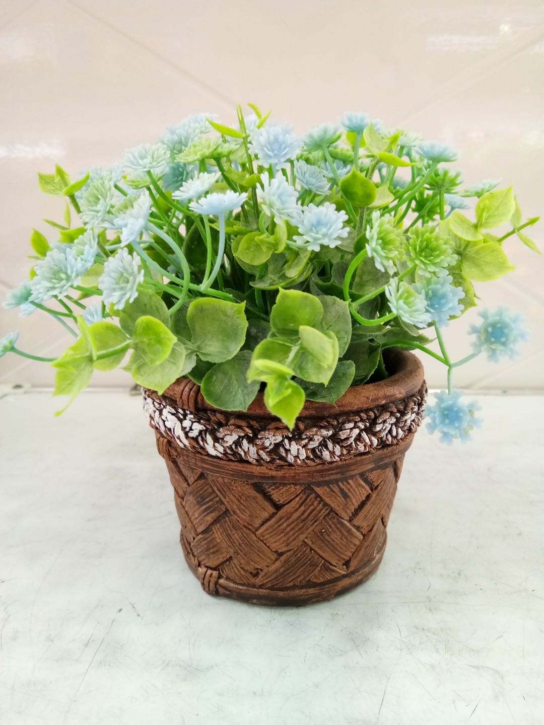 厂家直销新款正品仿真花盆景家居装饰：BZ-818图