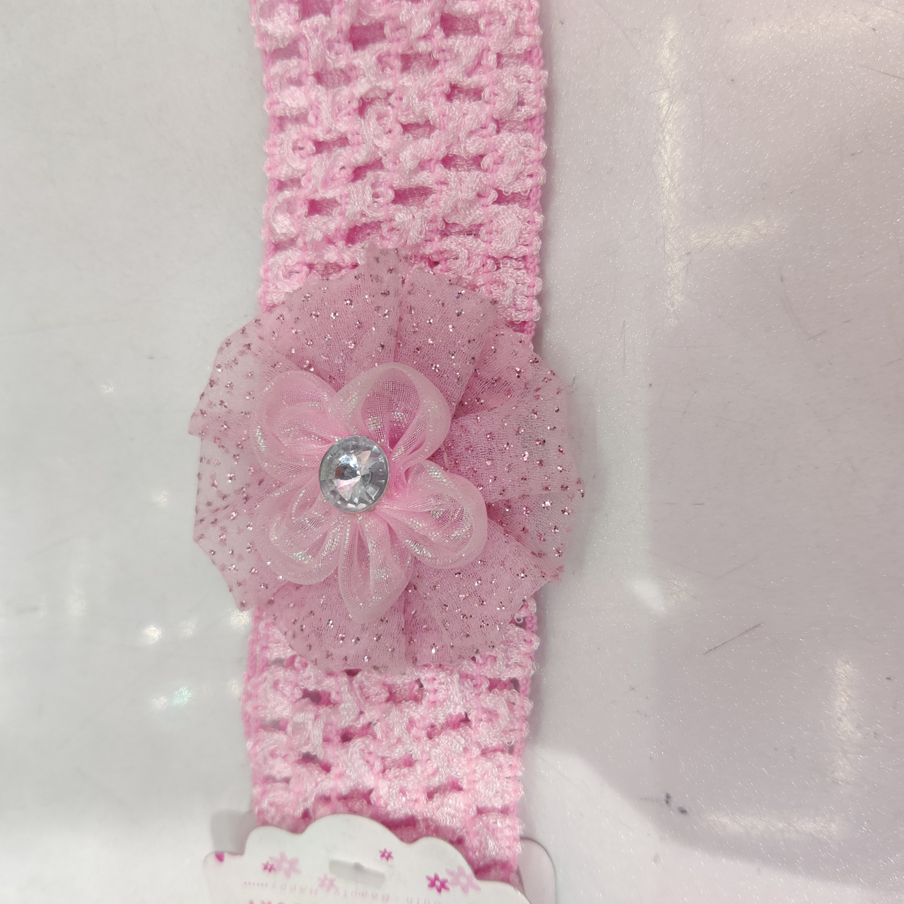 宝宝韩版发带发饰粉色婴儿bb搭配公主裙头饰发带宝宝弹力发带产品图