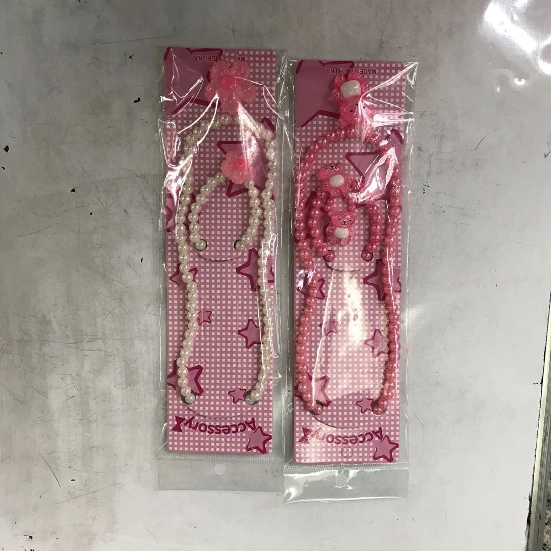 儿童卡通发光项链宝宝抖动吊坠女童公主项链手链玩具饰品套装