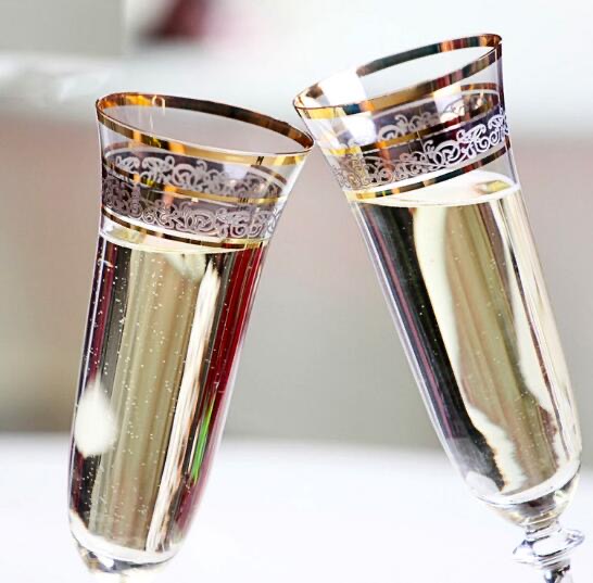波希米亚进口水晶香槟杯红酒杯葡萄酒杯高脚杯创意香槟玻璃杯40600/190JFHSJ图