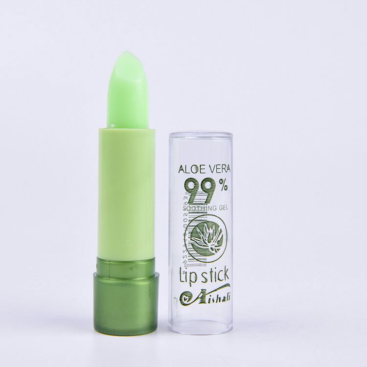 Aishali Aloe Vera Garden Cap Lip Balm moisturizes, hydrates, nourishes, repairs and reduces lip lines details Picture