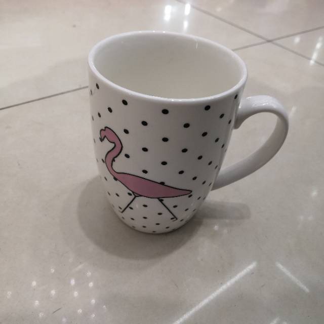 Korean classic water cup, flamingo, internet-famous water cup, innovative and cute water cup, ceramic water cup