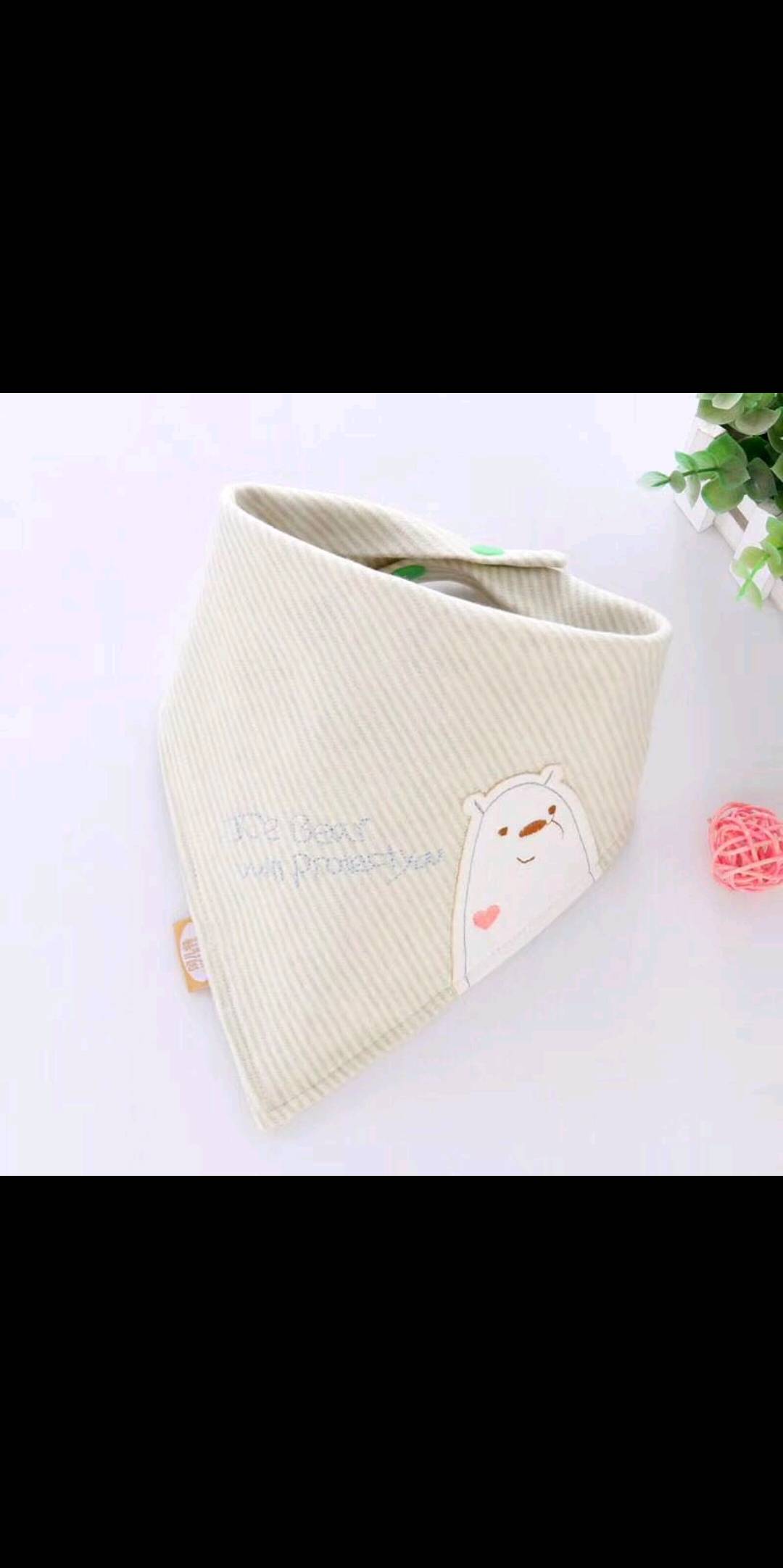 South Korea Spring And Autumn New Baby Triangle Towel Pure Cotton Baby Saliva Towel Large Double-Sided Button Bib For Children Specification drawing
