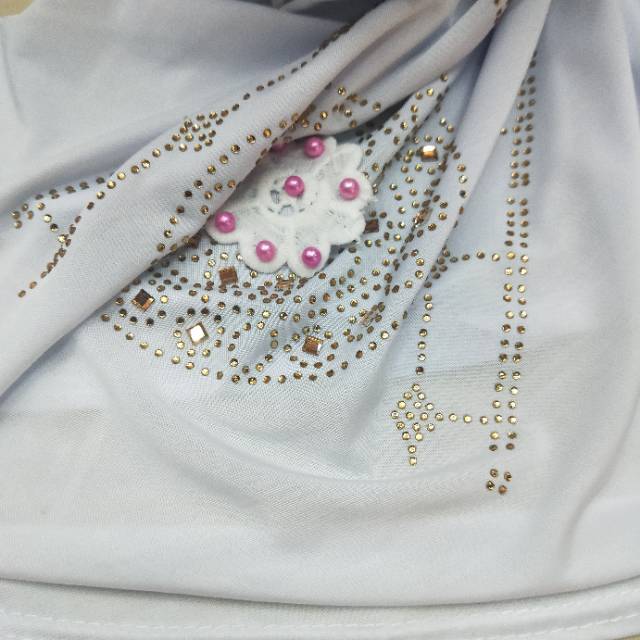 Manufacturers Direct Sales Spring And Autumn Winter Arab Muslim Adult Women White Headscarf details Picture