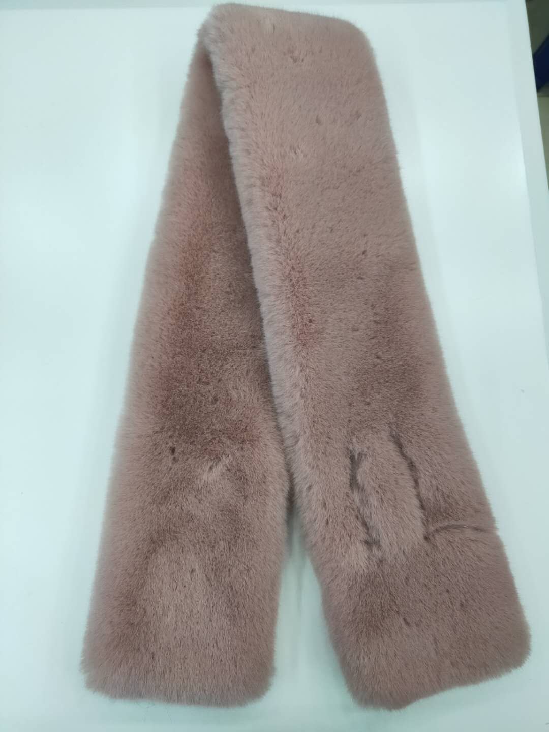 Casual Fashion Scarf Plush Collar Pinkish Short Specification drawing