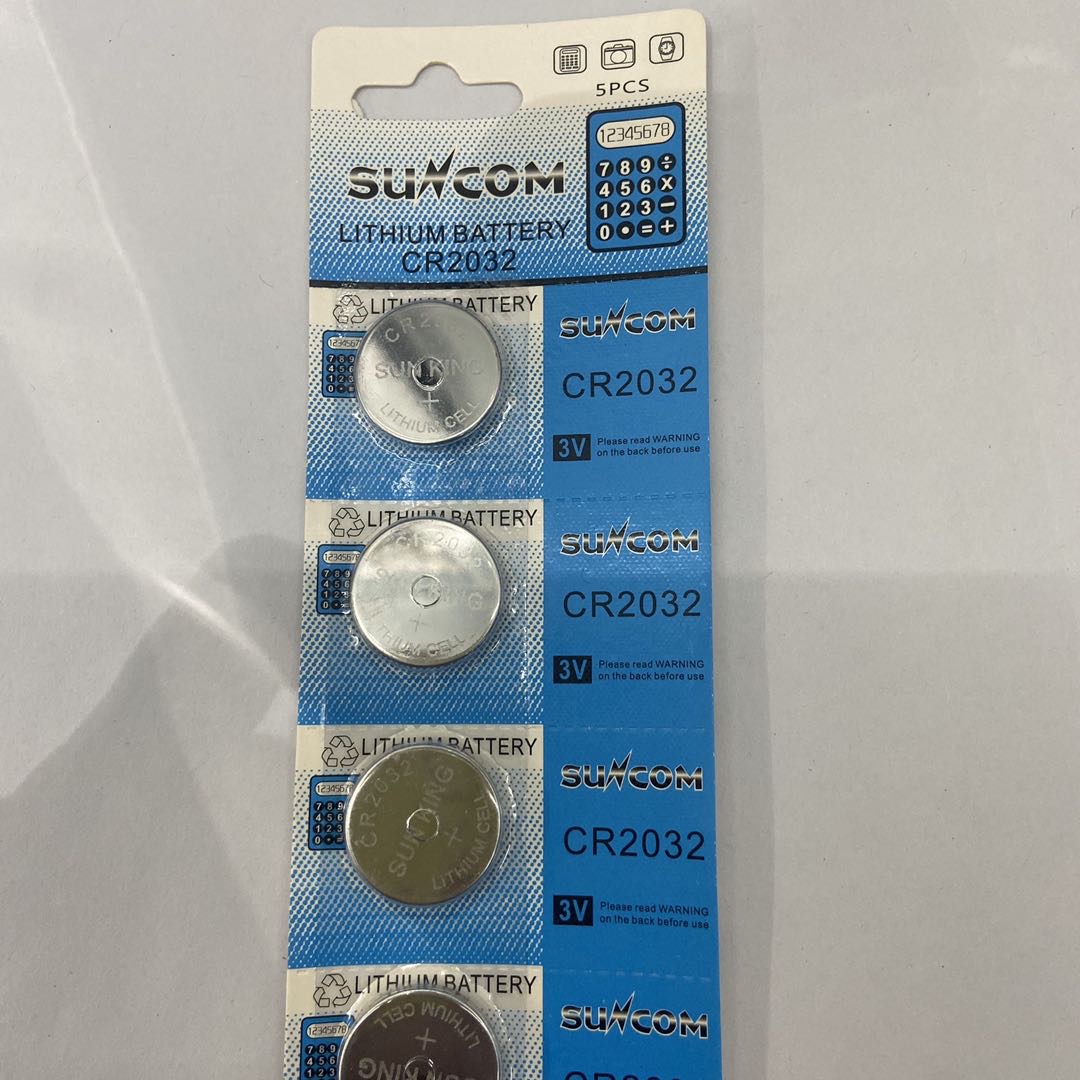 CR2032SUNCOM纽扣电池电子1.55v锂电池玩具5粒产品图