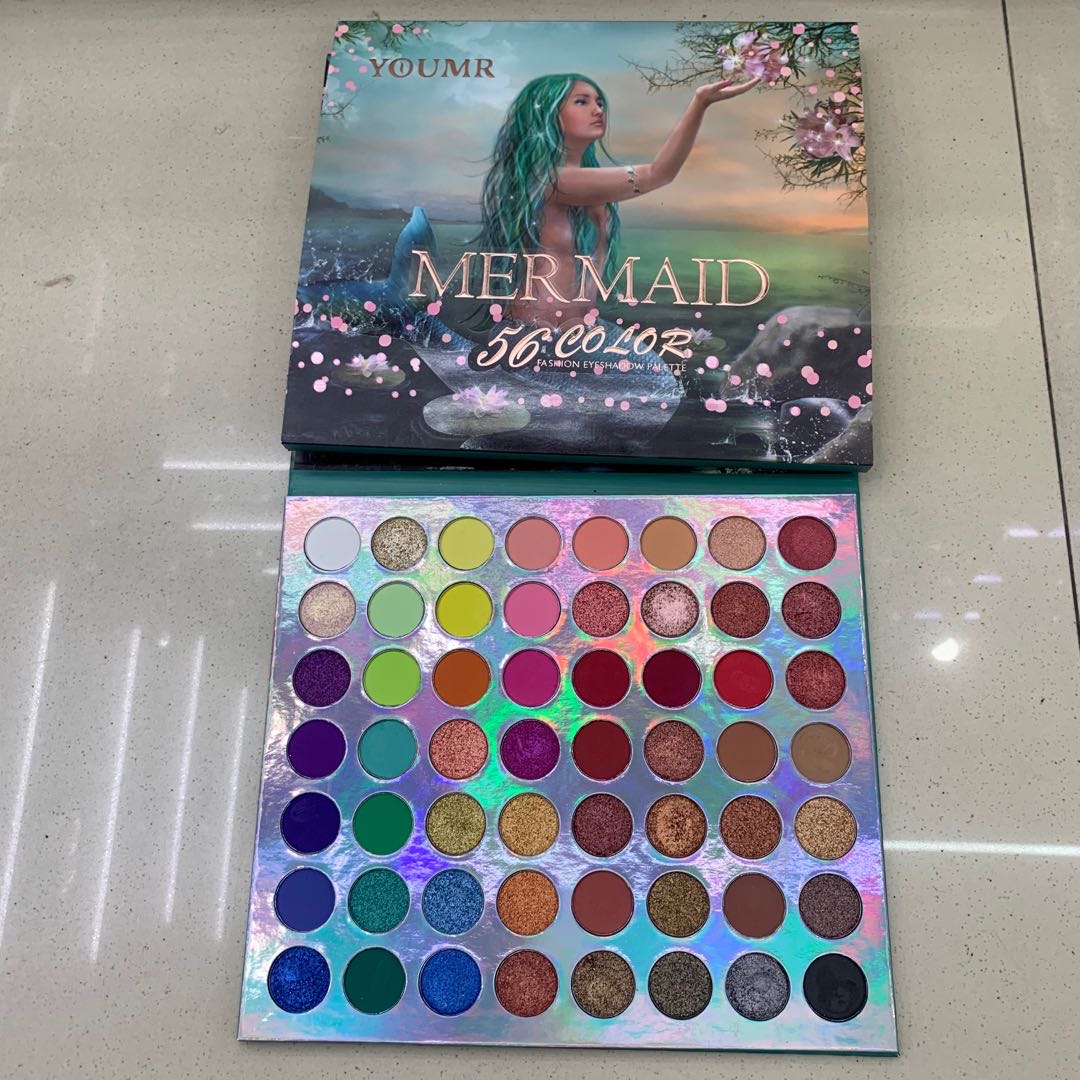 YOUMR Ins color 56 with color Laser Shell eye Shadow Tray set with colorful eye shadow thumbnail