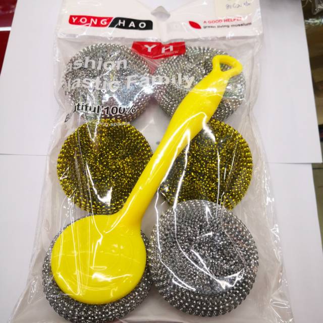 Stainless Steel Cleaning Ball Does Not Drop Wire Wire Ball Kitchen Brush Pot Washing Dishes Wire Ball Household Decontamination