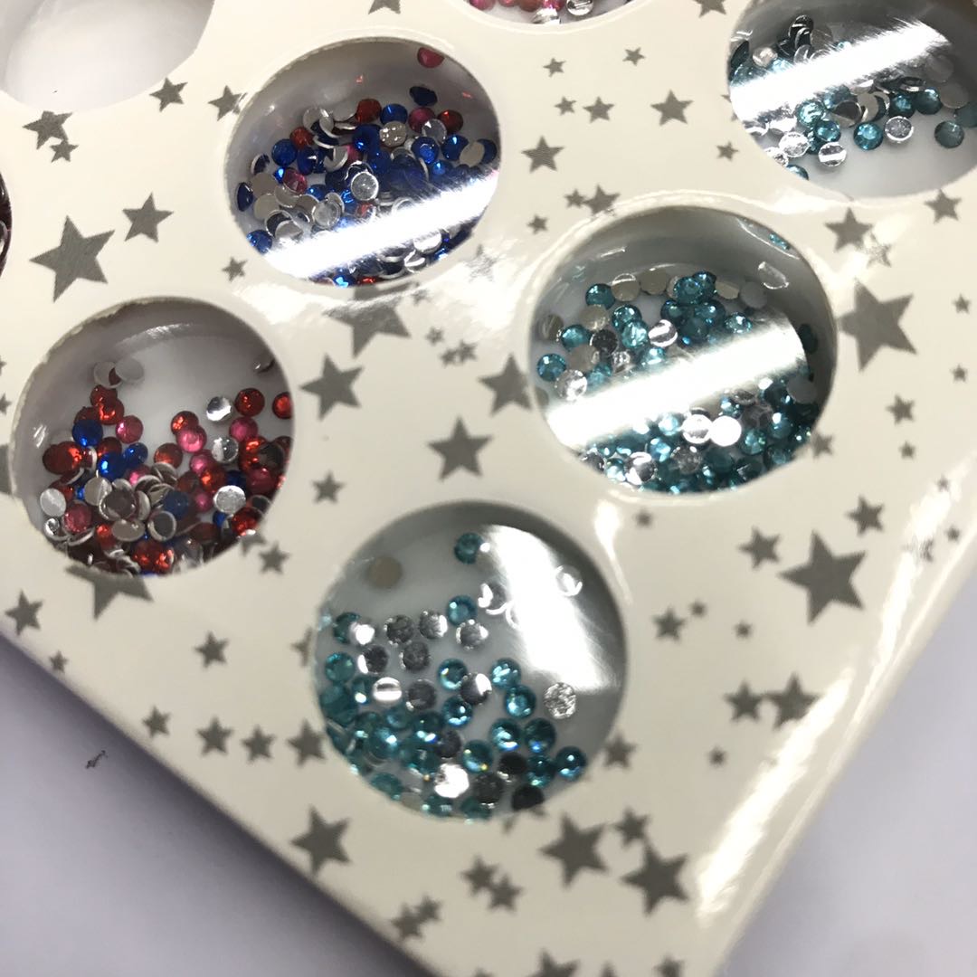 Round Color Diamond Delicate Magic Jewelry Nail Jewelry Alloy Jewelry details Picture