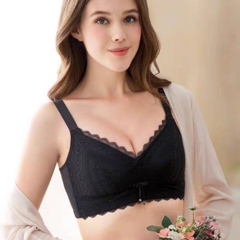 聚拢调整型内衣 大胸显小薄款  收副乳防下垂文胸无钢圈