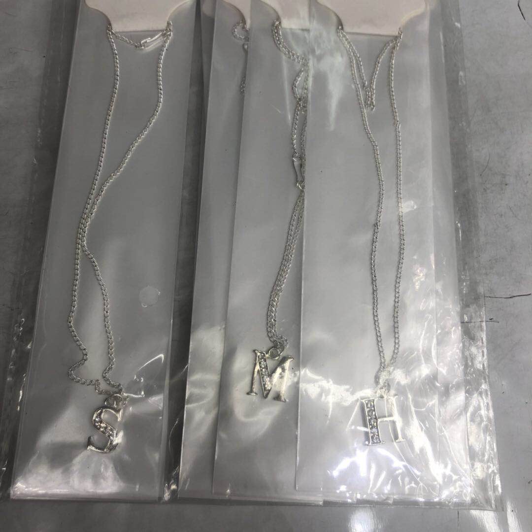 厂家直销铁电镀字母项链