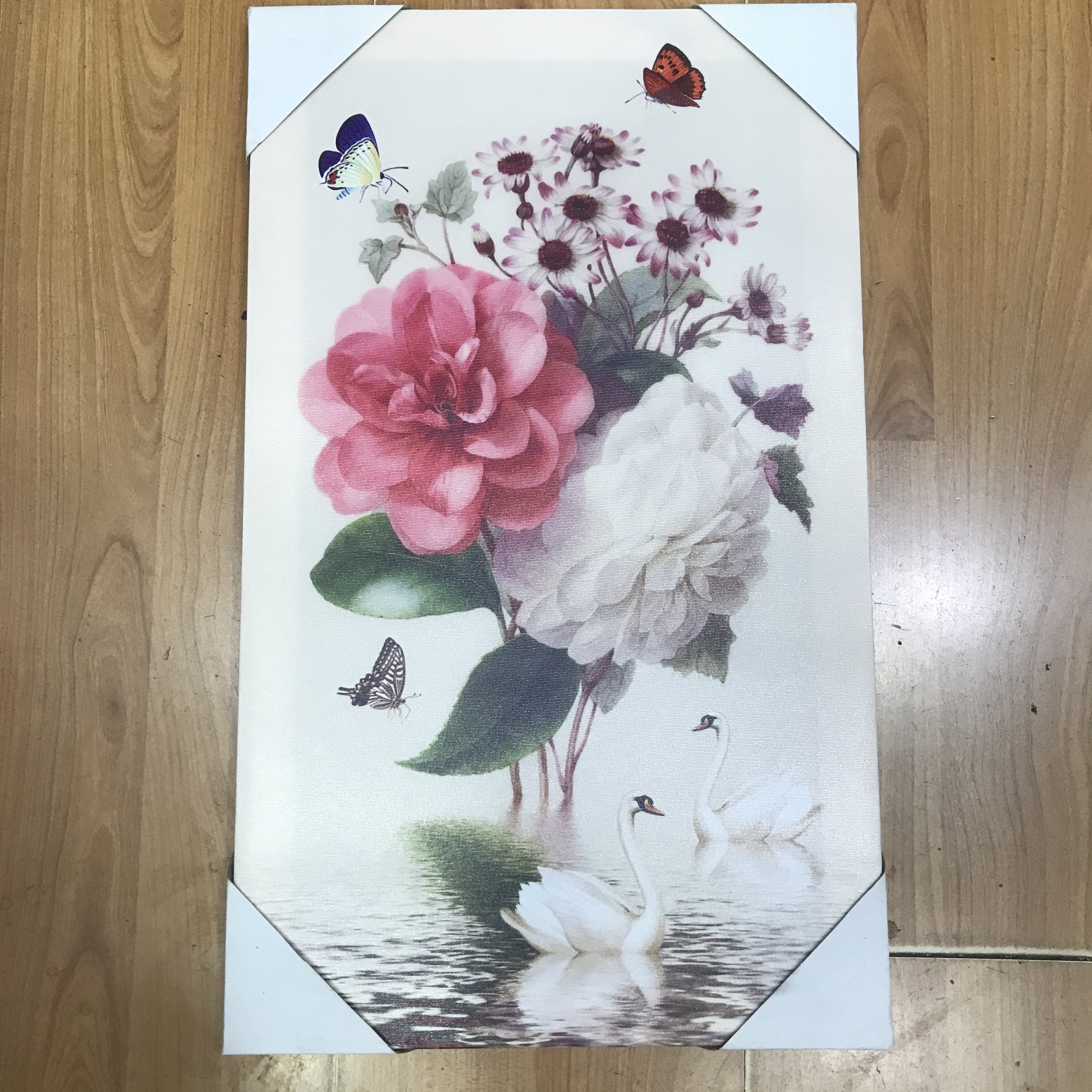 风景钻石画牡丹天鹅贴钻十字绣满钻魔方圆钻客厅卧室玄关竖版