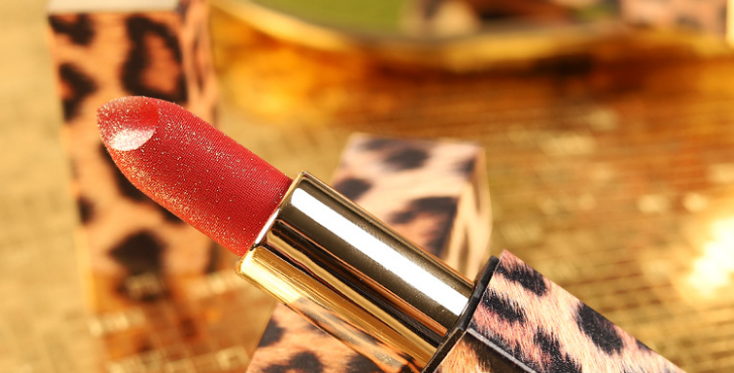 Lipstick Starlight Diamond Glittering Queen Velvet Matte Reddish-Brown Affordable student lipstick for women details Picture